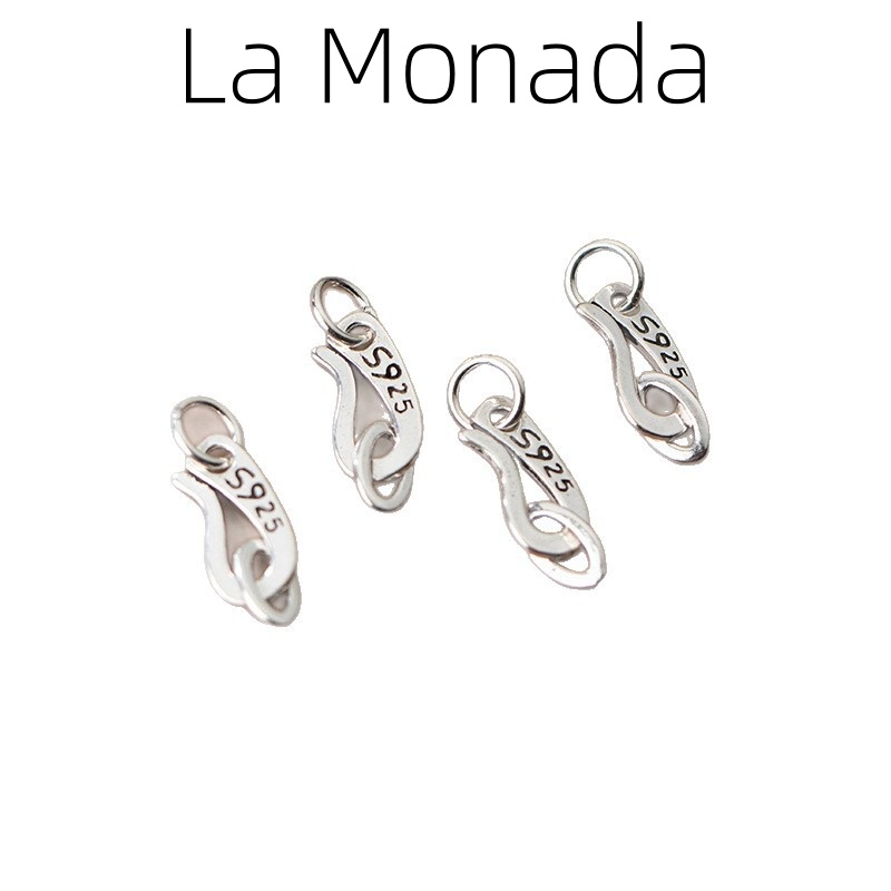 Jewelry Making In La - S925スターリングシルバー S字型クラスプコネクター DIYブレスレットネックレス ジュエリー製作用品 925シルバー S字型クラスプコネクター
