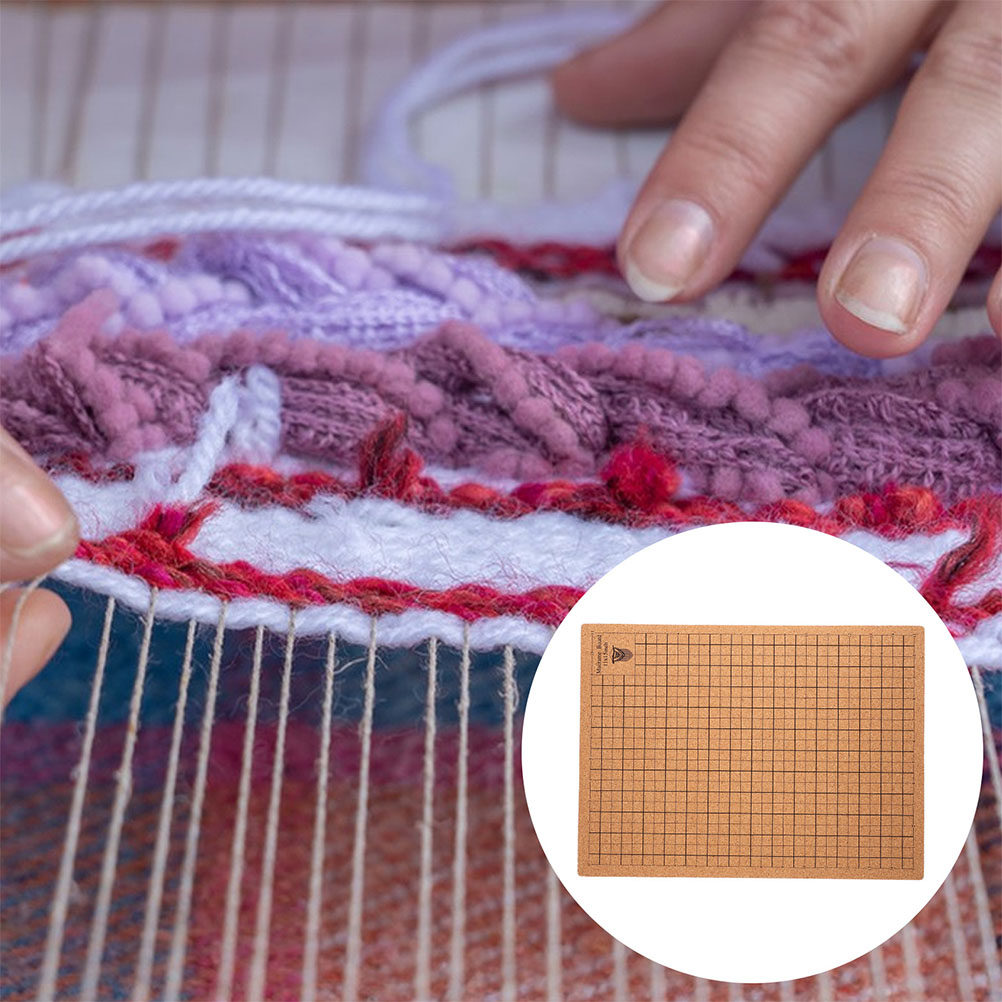 Jewelry Making Board - DIYジュエリー製作、ブレスレット、壁掛け装飾、精密な編み込みや結び方、編み込みに最適な、格子柄のコルク製マクラメボード。