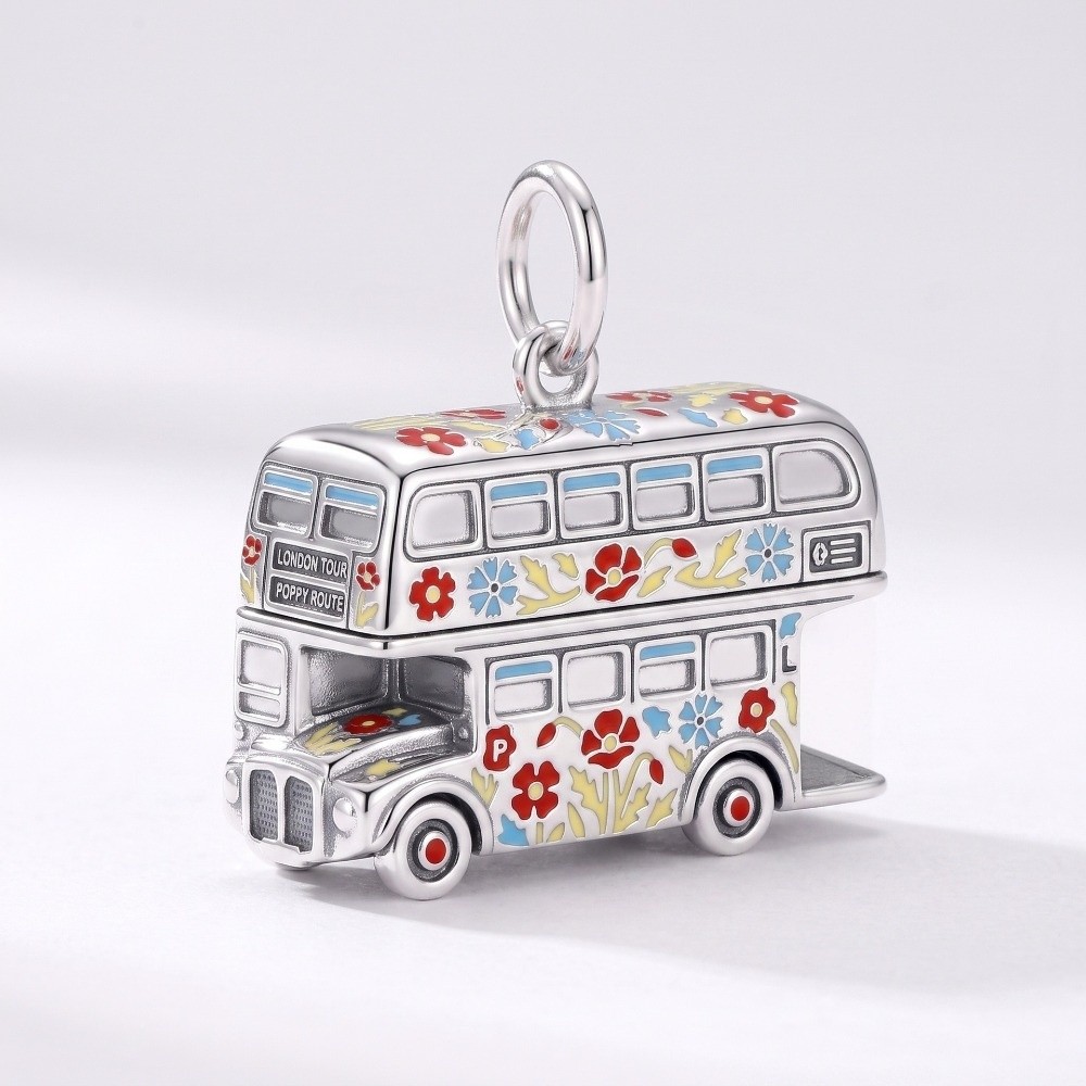 かわいいステンレス製の漫画風ペンダント。ミニチュアの英国をテ - Jewelry Making London のレビューと価格