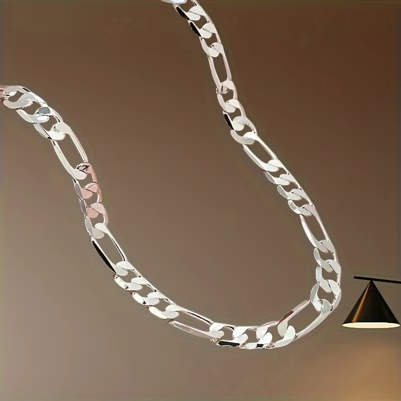 卸売用、メンズ用925スターリングシルバー製ネックレス。2/ - Lobster Clasp Silver のレビューと価格