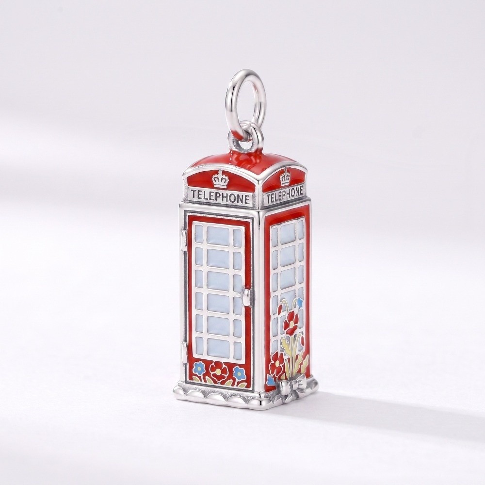 おしゃれなステンレス製の漫画風ペンダント。ミニチュアの英国を - Jewelry Making London のレビューと価格