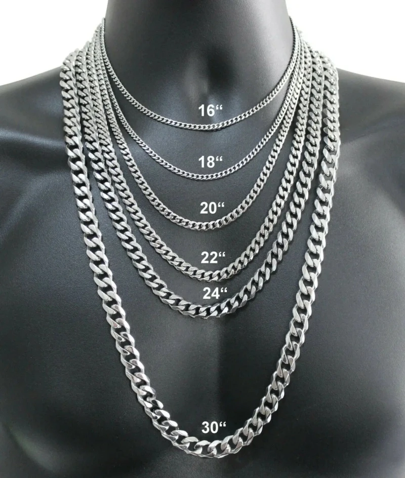 メンズ 925 スターリングシルバーネックレス 2/4/6/ - Lobster Clasp Silver のレビューと価格