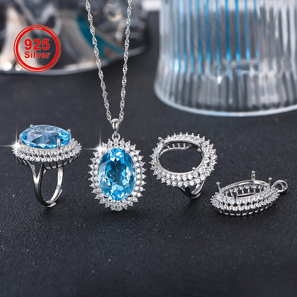13x18mm S925 スターリングシルバー リング ペン - Jewelry Making Gemstones のレビューと価格