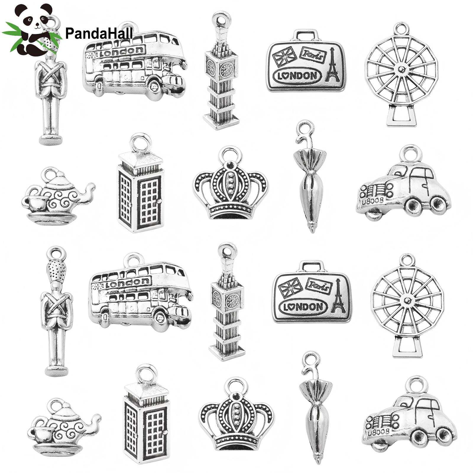 PandaHall 100個入り 10種類 ロンドンテーマチ - Jewelry Making London のレビューと価格