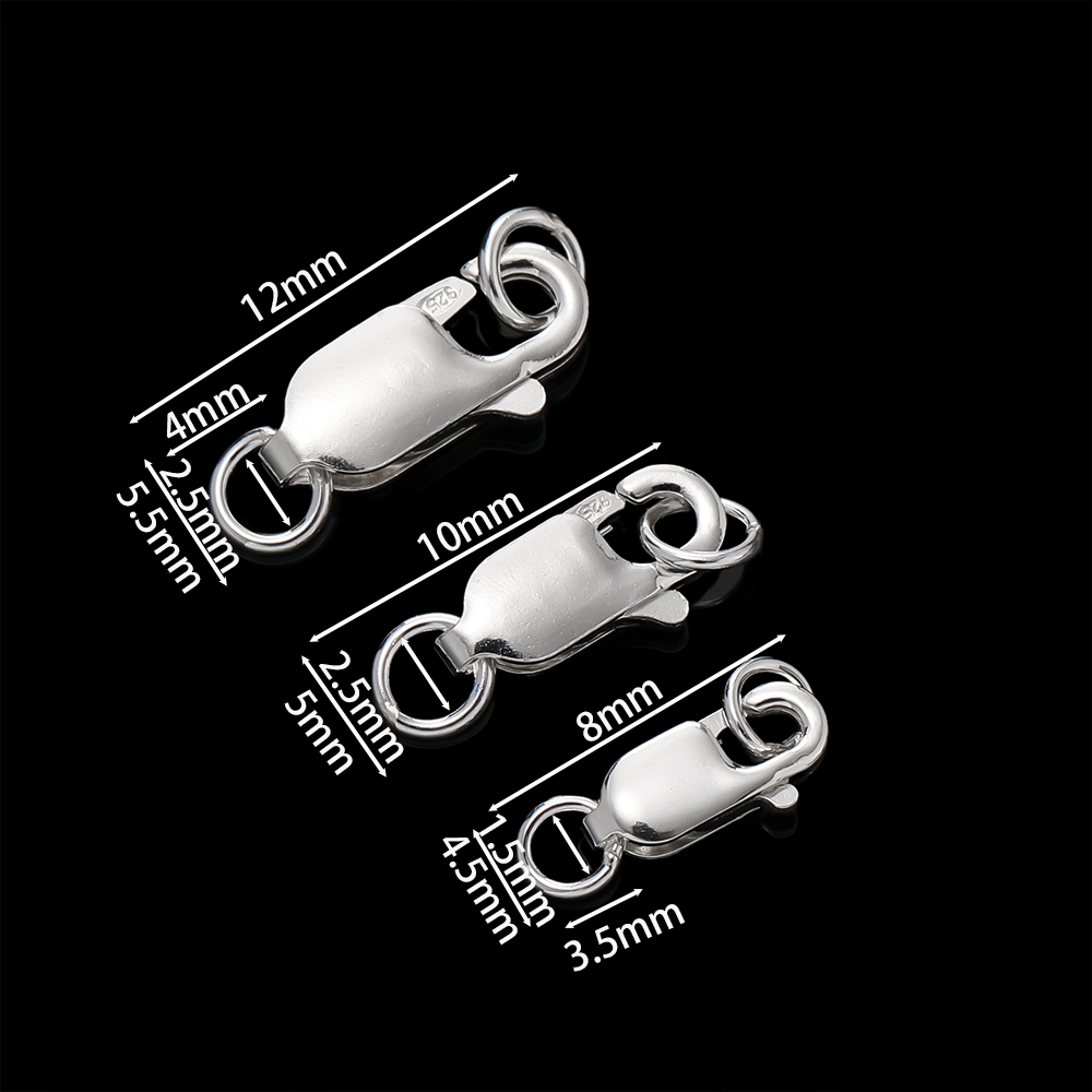 2個入り シルバー製ロブスタークラスプ ジュエリーコネクター - Lobster Clasp Silver のレビューと価格